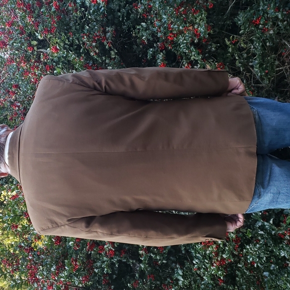 Brown Silk Double Breasted Sportsjacket 42R - Picture 3 of 6